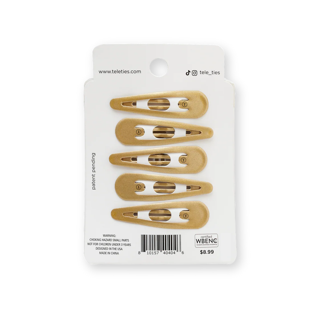 Gold Snap Clip (6Ct)