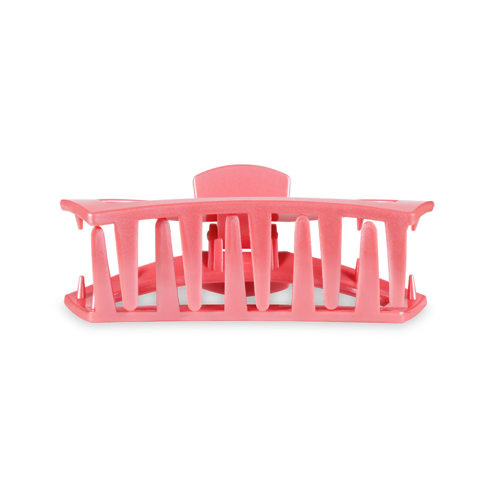 Open Calming Coral Claw Hair Clip