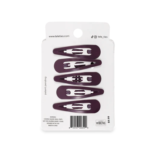 Purple Haze Snap Clips (6Ct)