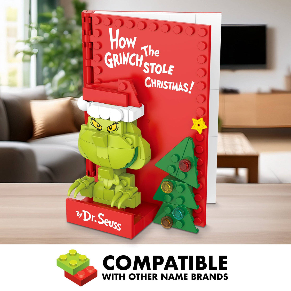 Grinch Stole Christmas 3D Book Building Set 133pc