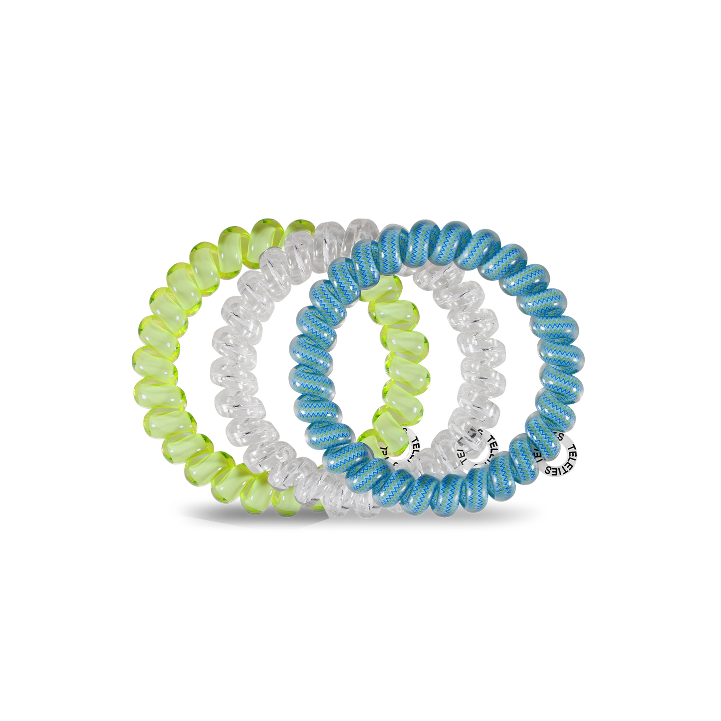 Ocean Villa - Large Spiral Hair Coils, Hair Ties, 3-Pack