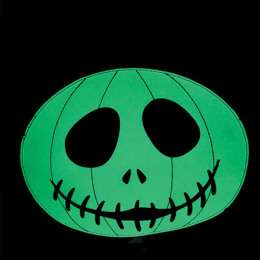 Glow in the Dark White Jack O Lantern Shoulder Bag