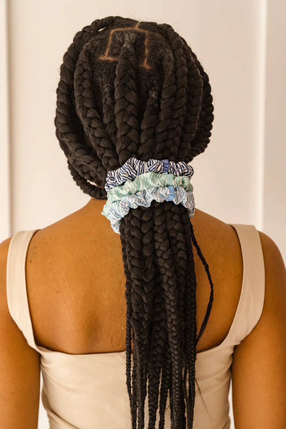 Totally Turquoise Silk Scrunchies