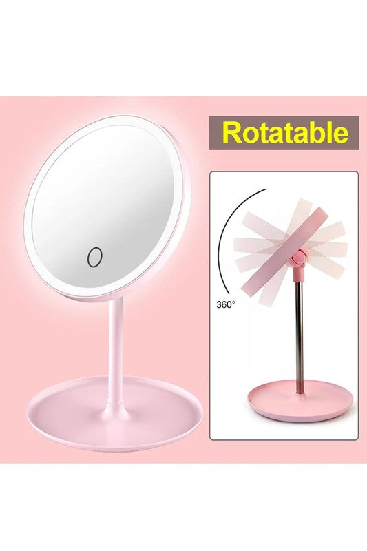 Magnifying LED Makeup Vanity Mirror