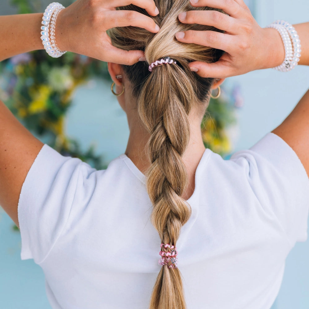 Spiral Coil Hair Ties | Tiny |  Pretty in Pink