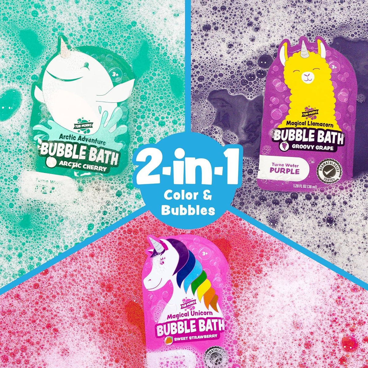 Tub Works® Magical Kids Bubble Bath - Options Available