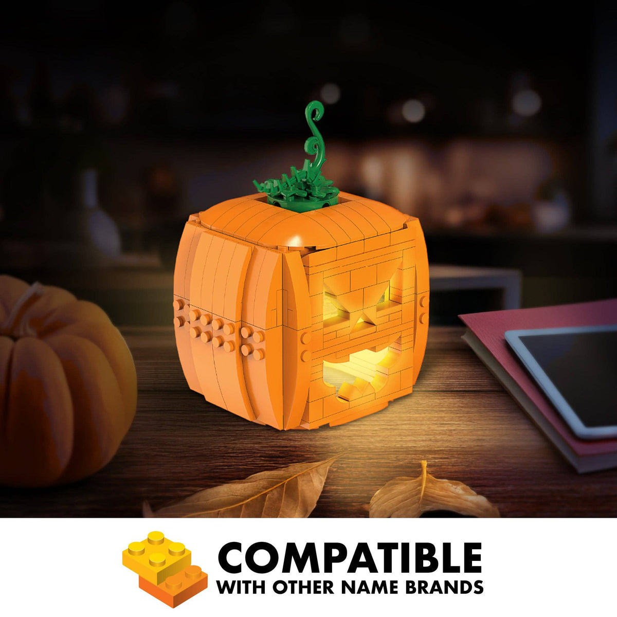 Jack-O-Lantern Pumpkin Halloween Building Set 233pc