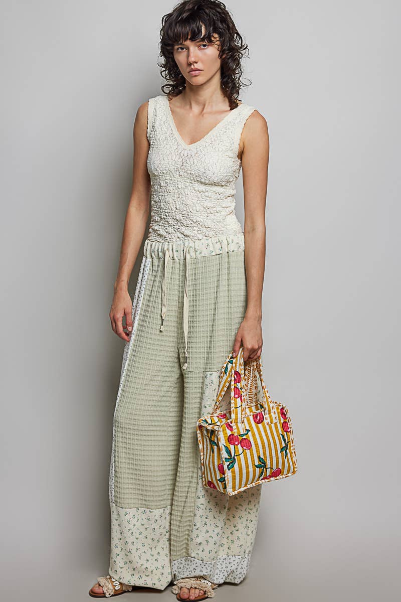 Essentials Mini Quilted Fabric Cube Bag