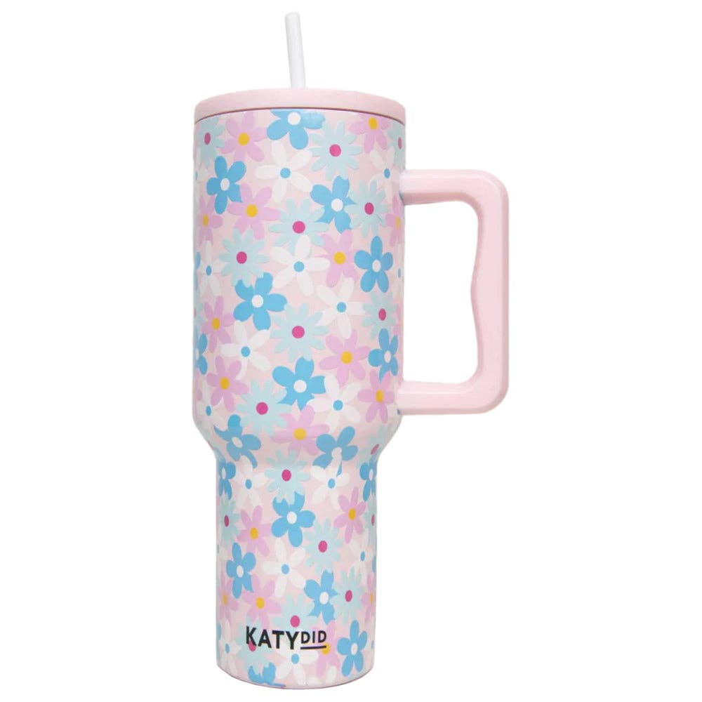 Spring Flowers Stainless Steel Tumbler