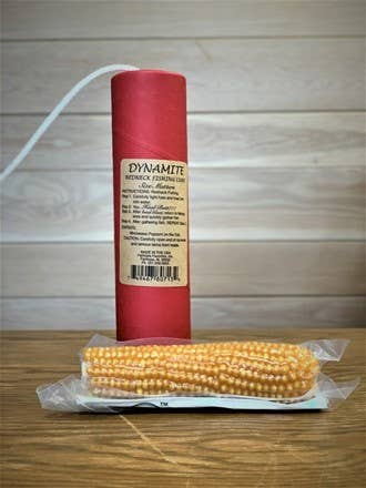 Dynamite Fishing Lures with a Corn Cob