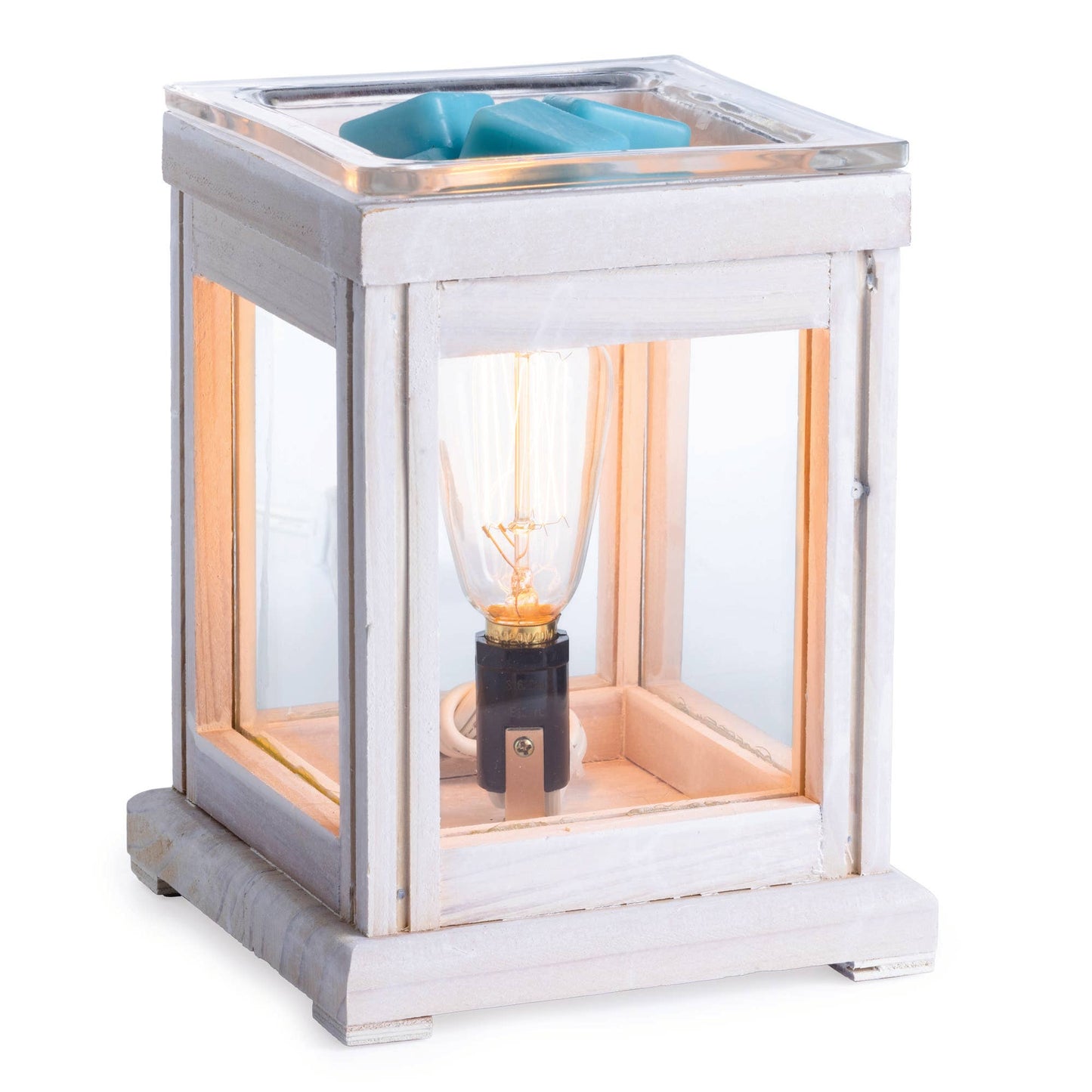 Weathered Wood Vintage Bulb Illumination Fragrance Warmer