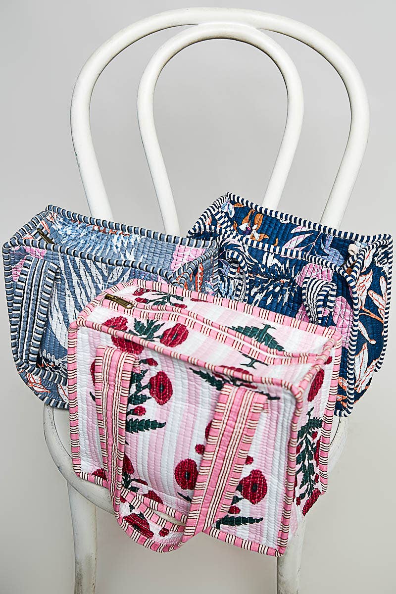 Essentials Mini Quilted Fabric Cube Bag