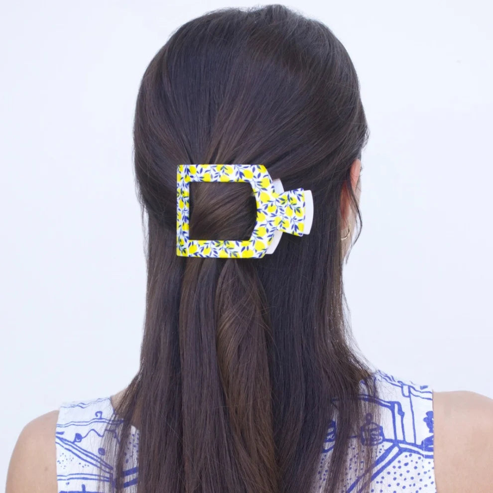 Limoncello Flat Square Hair Clip