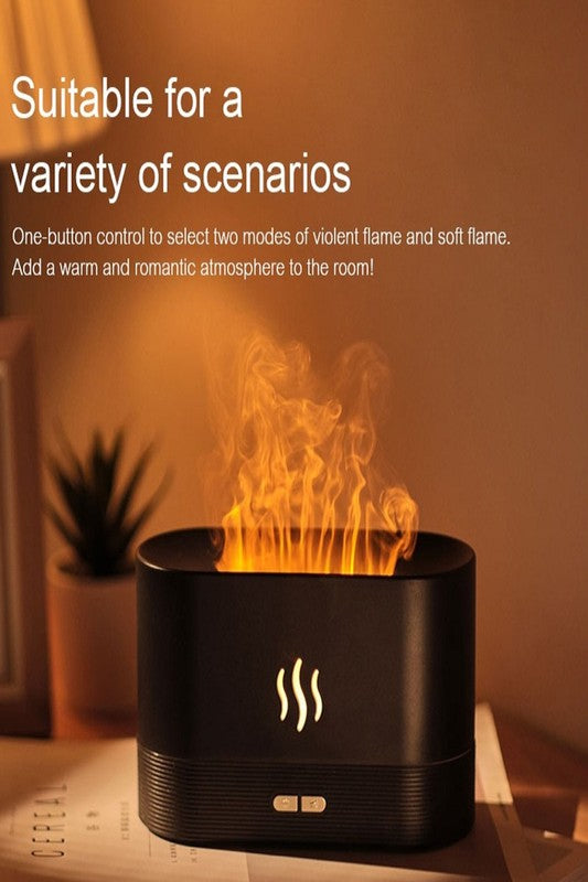 7 Colorful Flame Mini Humidifier Aroma Diffuser