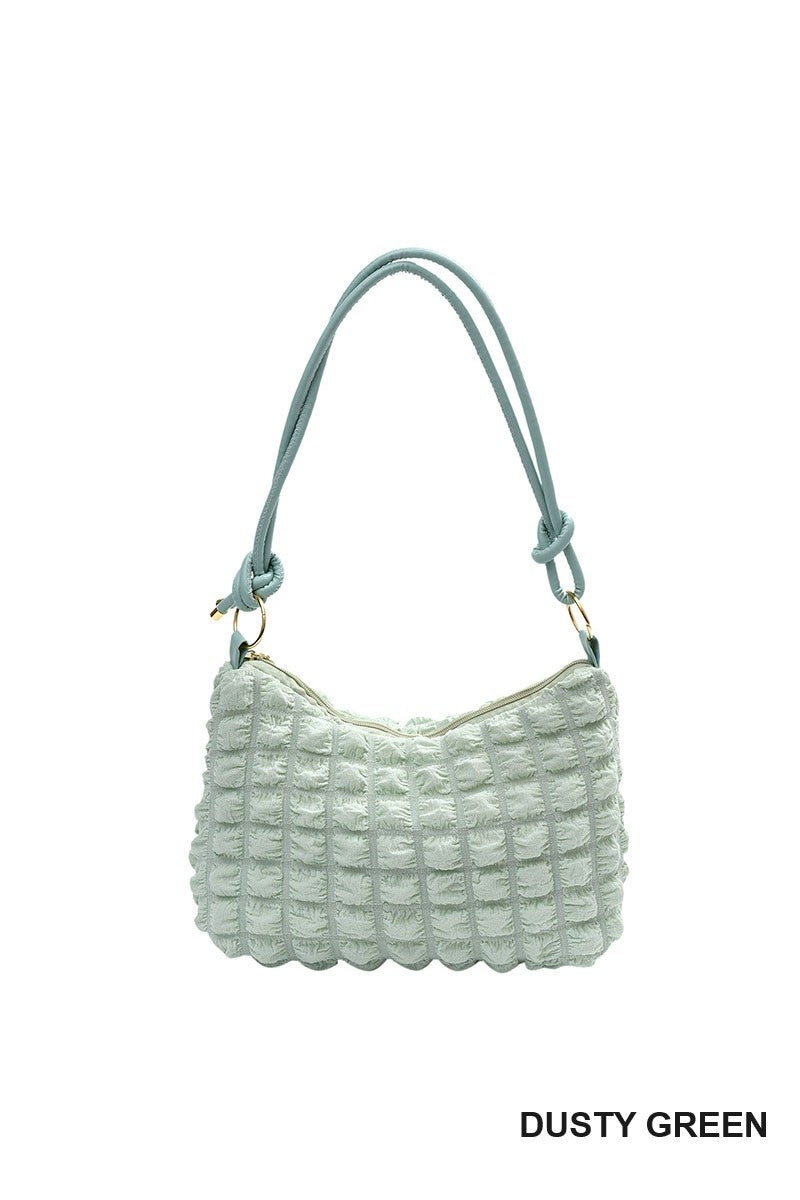 Cloud Puffy Pleated Crossbody Shoulder Bag