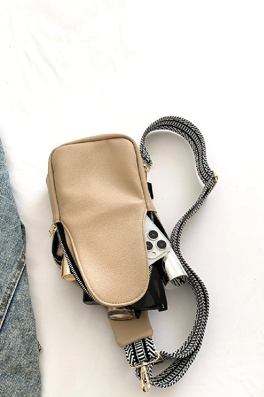 SOFT VEGAN LEATHER CROSSBODY SLING BAG