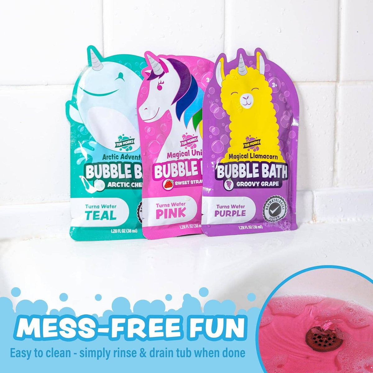 Tub Works® Magical Kids Bubble Bath - Options Available