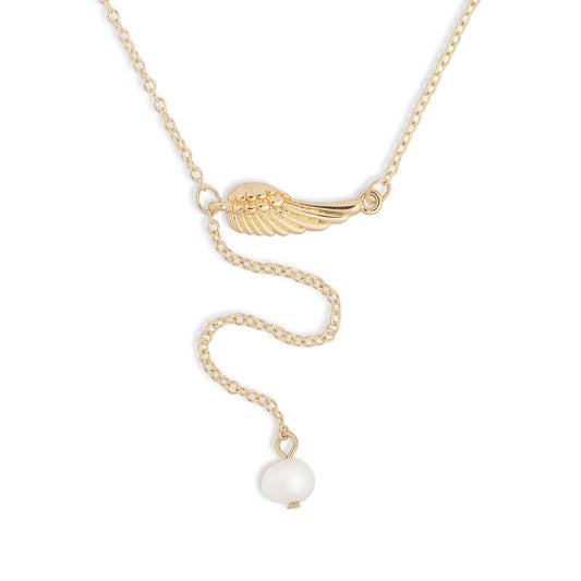 Dainty Wing Necklace - Gold