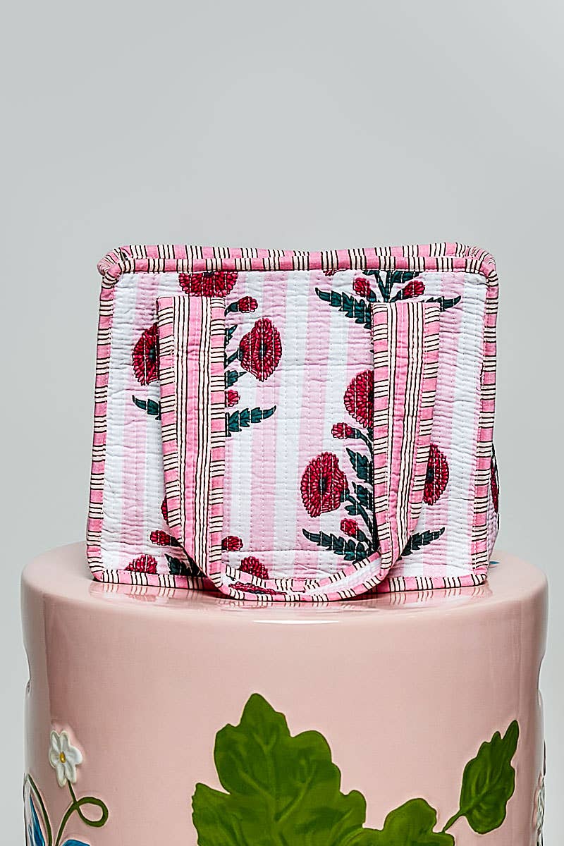 Essentials Mini Quilted Fabric Cube Bag