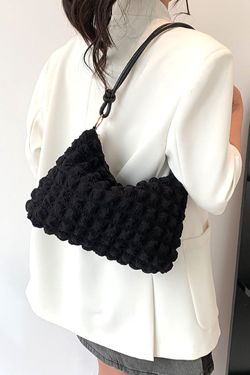 Cloud Puffy Pleated Crossbody Shoulder Bag