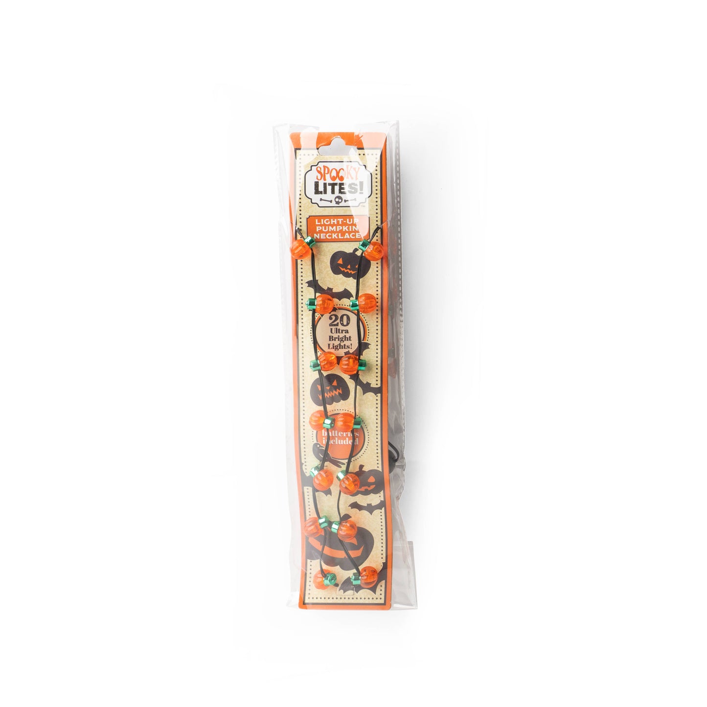 New Losta Light Pumpkin Necklace w/ 20 lights