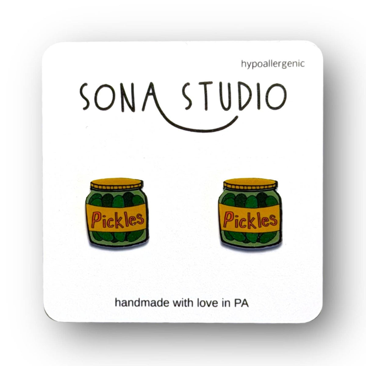 Pickle Jar Earrings