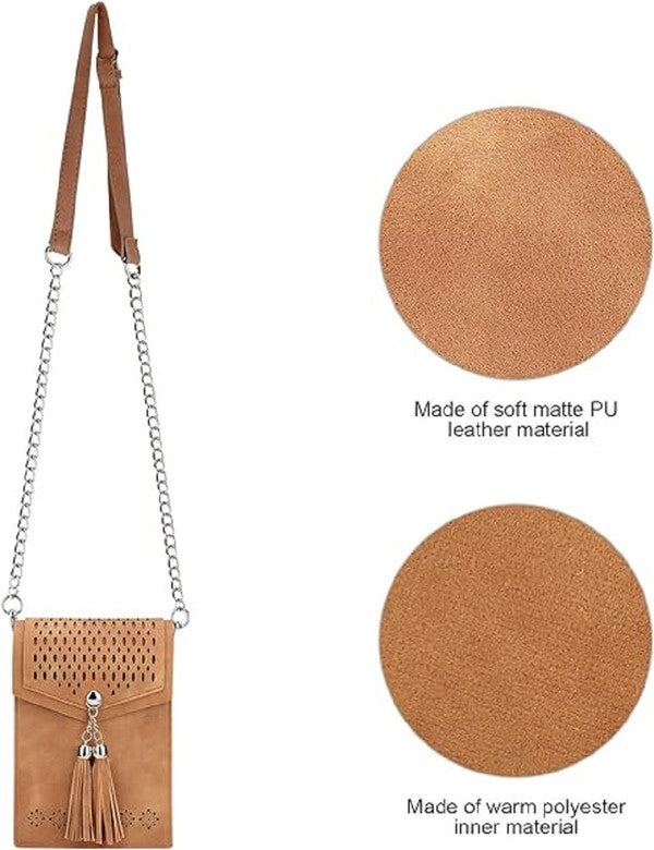 Western Crossbody Phone Purse Flap Shoulder Bag