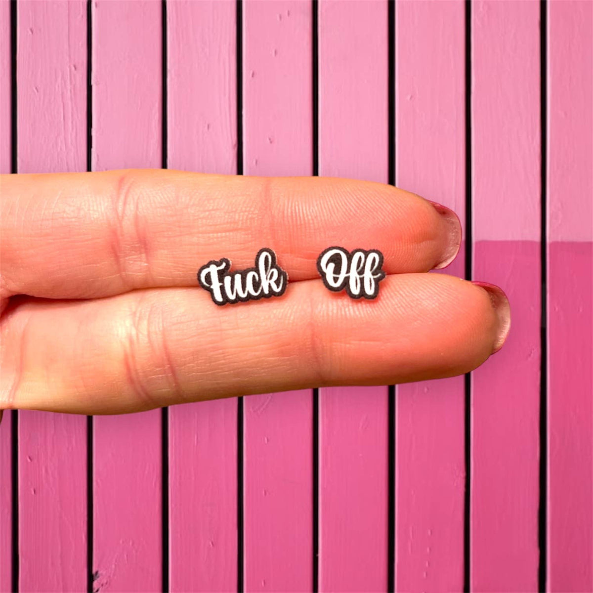 Fu*k Off Earrings
