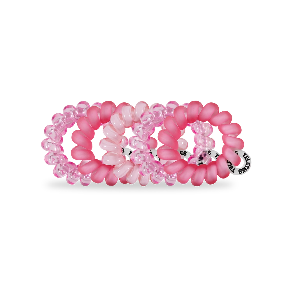 Spiral Coil Hair Ties | Tiny |  Pretty in Pink