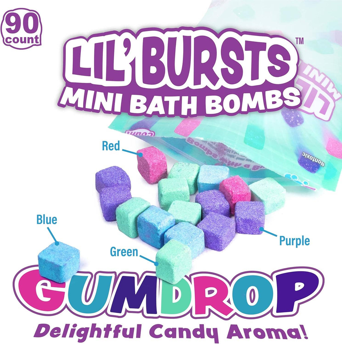 Tub Works® Lil' Bursts™ Mini Bath Bombs for Kids | Gumdrop