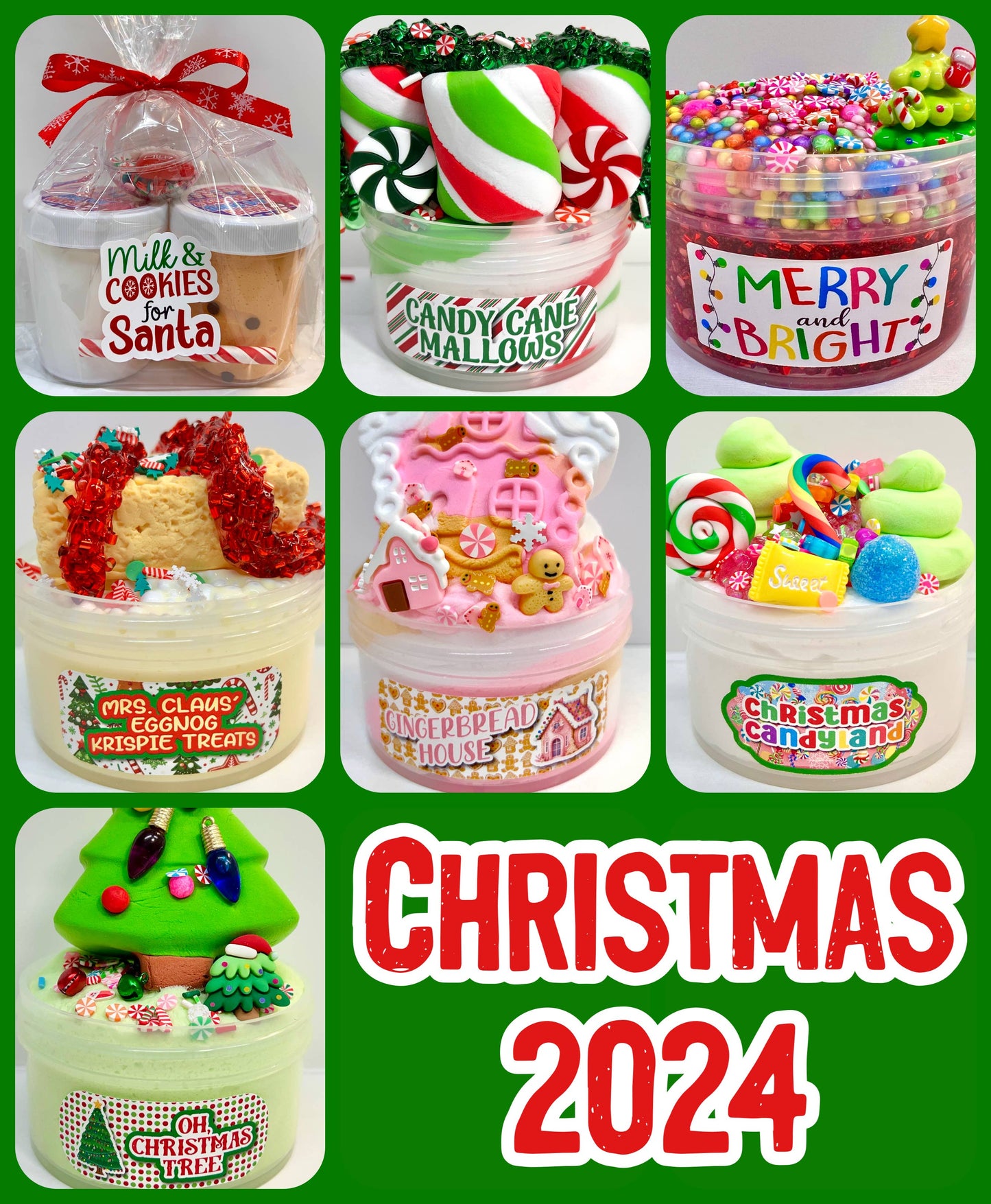 Candy Cane Mallows Slime