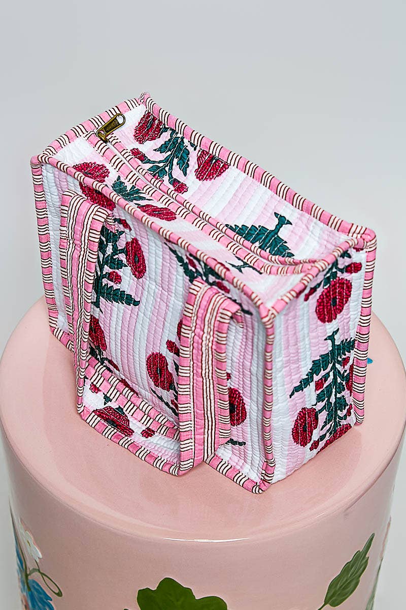 Essentials Mini Quilted Fabric Cube Bag
