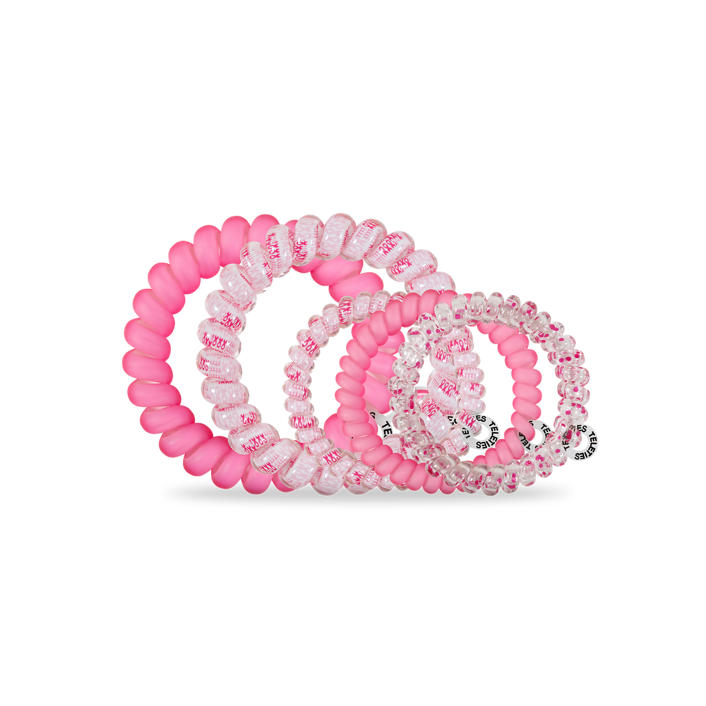 Spiral Hair Coils | Mix Pack | Proudly Pink Hair Ties