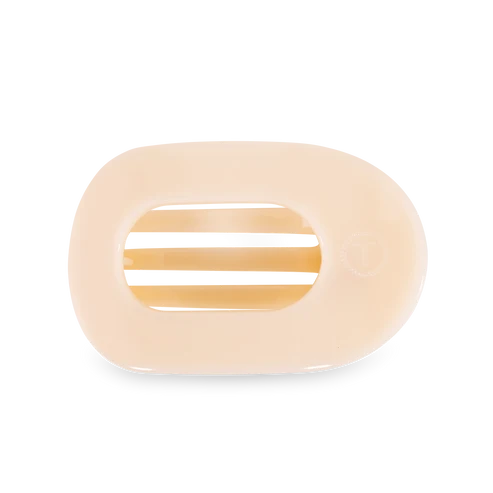 Teleties Almond Beige Flat Round Hair Clip