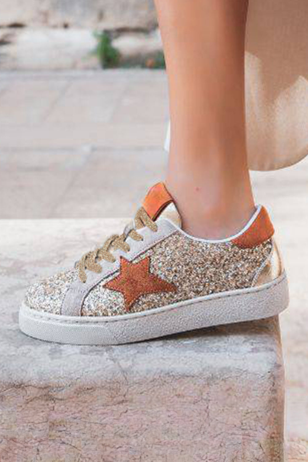 Gold Star Leopard Shoes