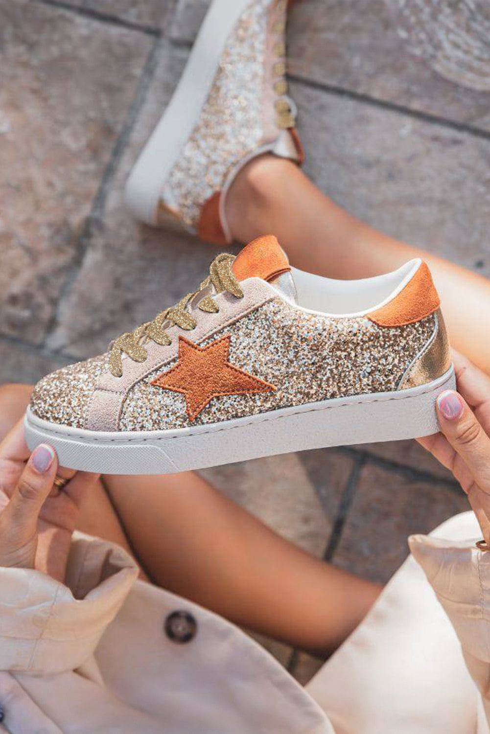 Gold Star Leopard Shoes