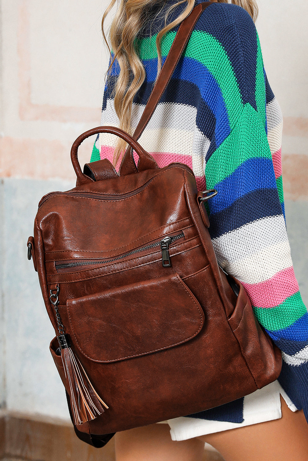 Dark Brown Backpack