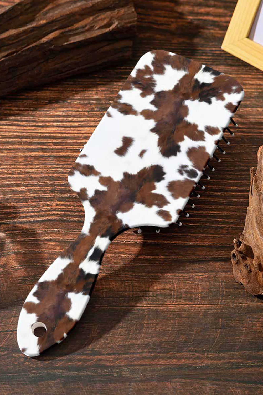 Chestnut Cowhide Air Cushion Brush