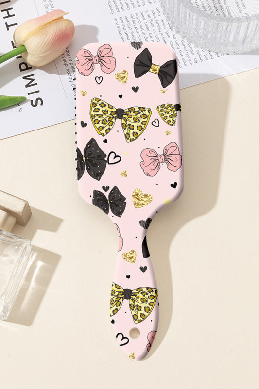 Pink Cute Bowknot Print Brush