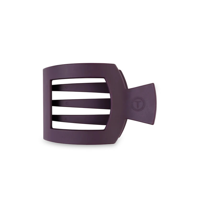 Burgundy Bliss Flat Square Hair Clip Medium