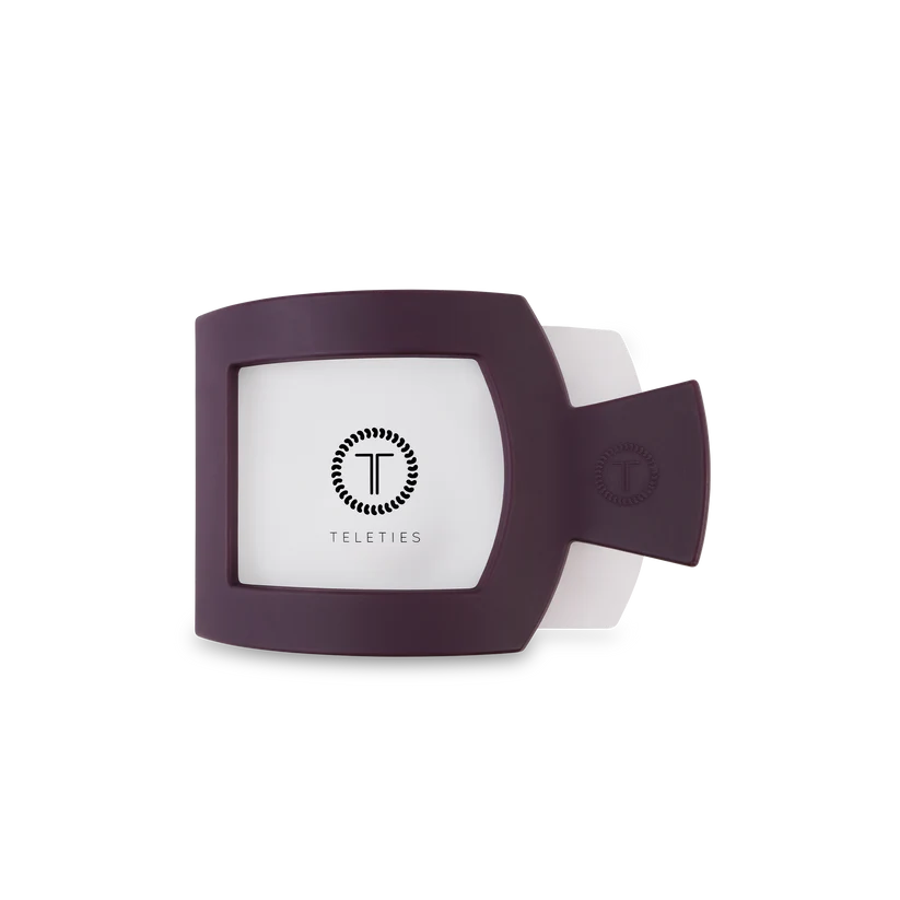 Burgundy Bliss Flat Square Hair Clip Medium