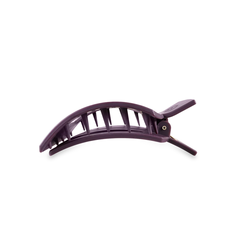 Burgundy Bliss Flat Square Hair Clip Medium