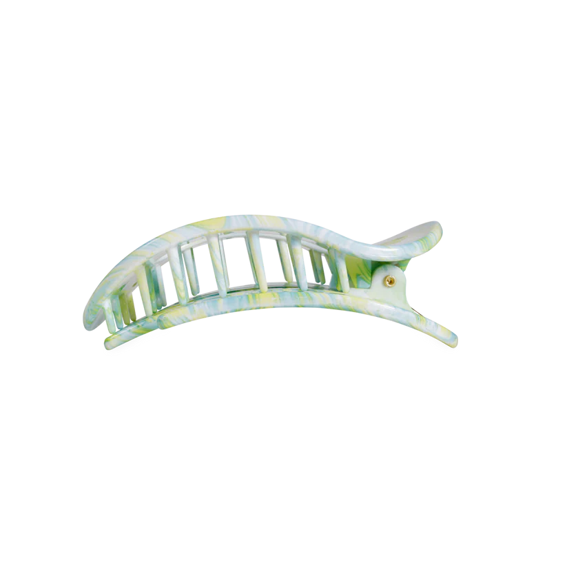 By the Sea Shore Flat Round Hair Clip