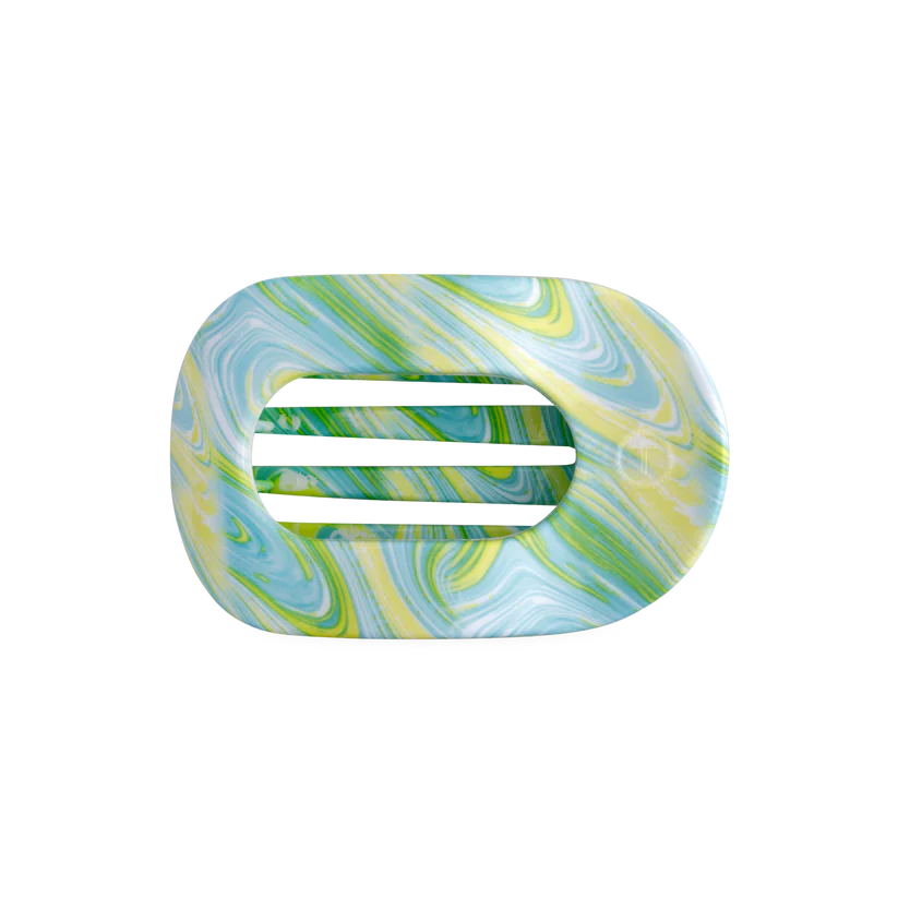By the Sea Shore Flat Round Hair Clip