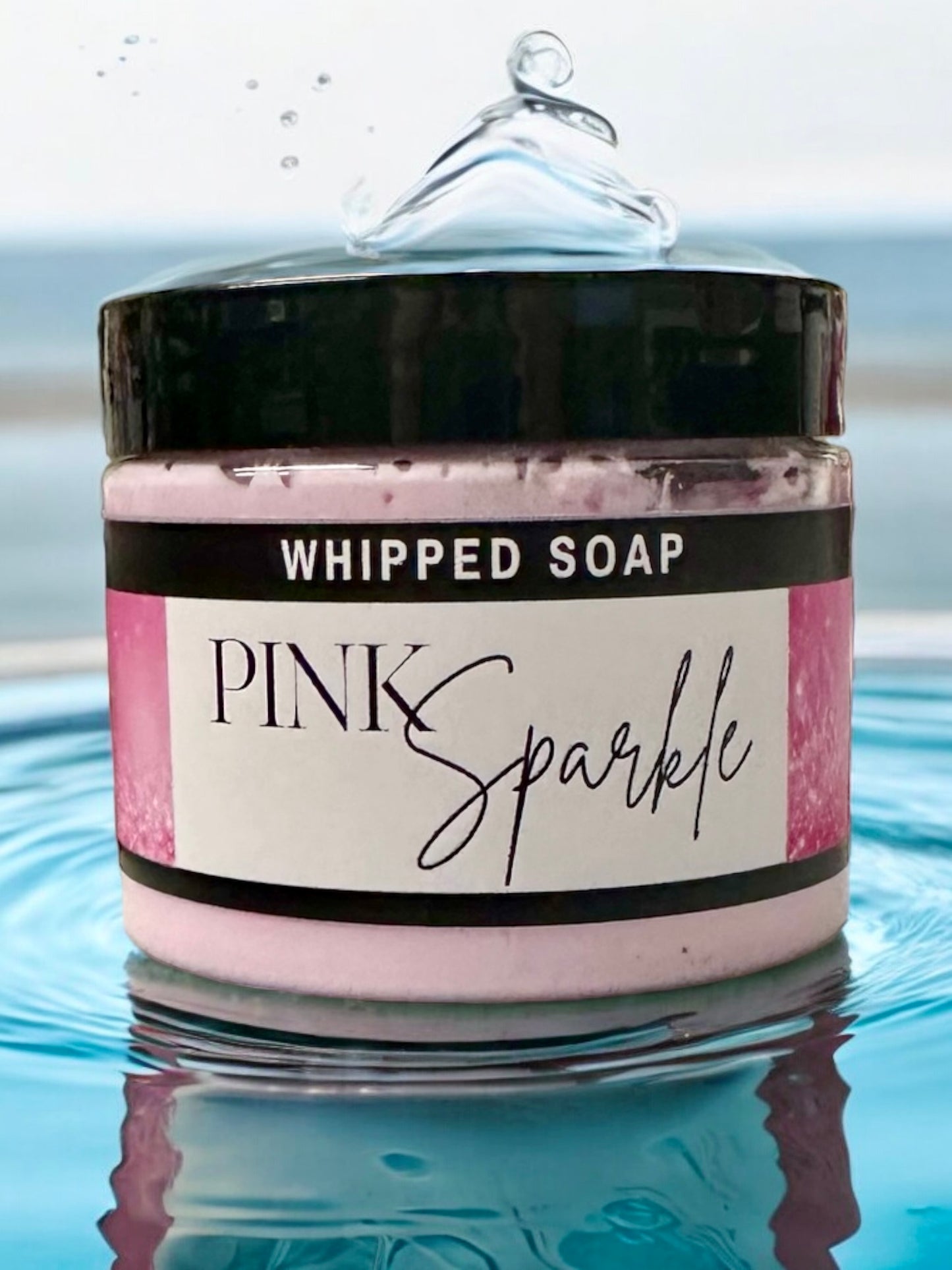 Pink Sparkle Whipped Soap