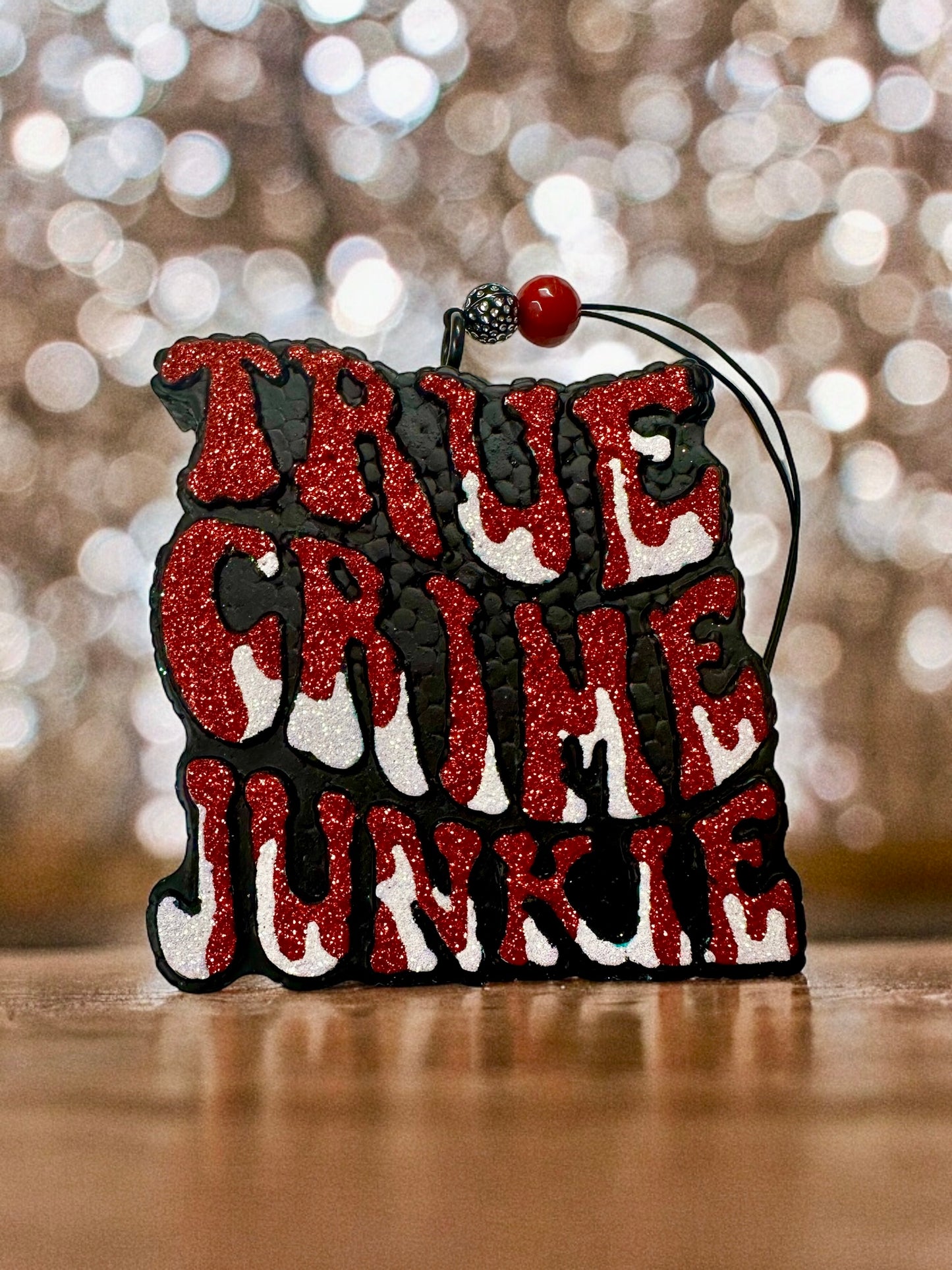 True Crime Junkie Large Hanging Freshie - Options Available