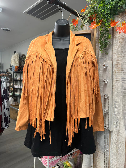 Western Style Fringe Detail Jacket