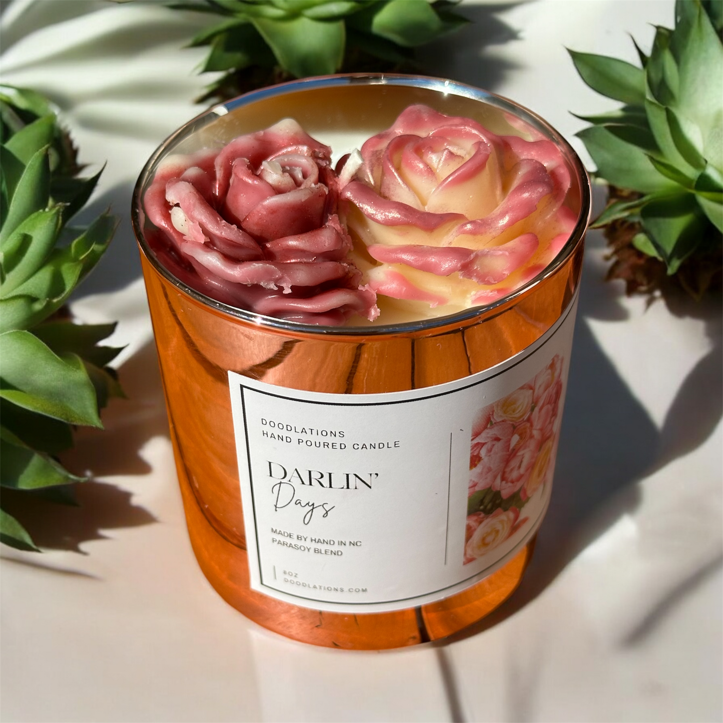 Darlin' Days Floral Candle