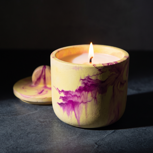 Doodlations Concrete Candle | Blackberry Jam