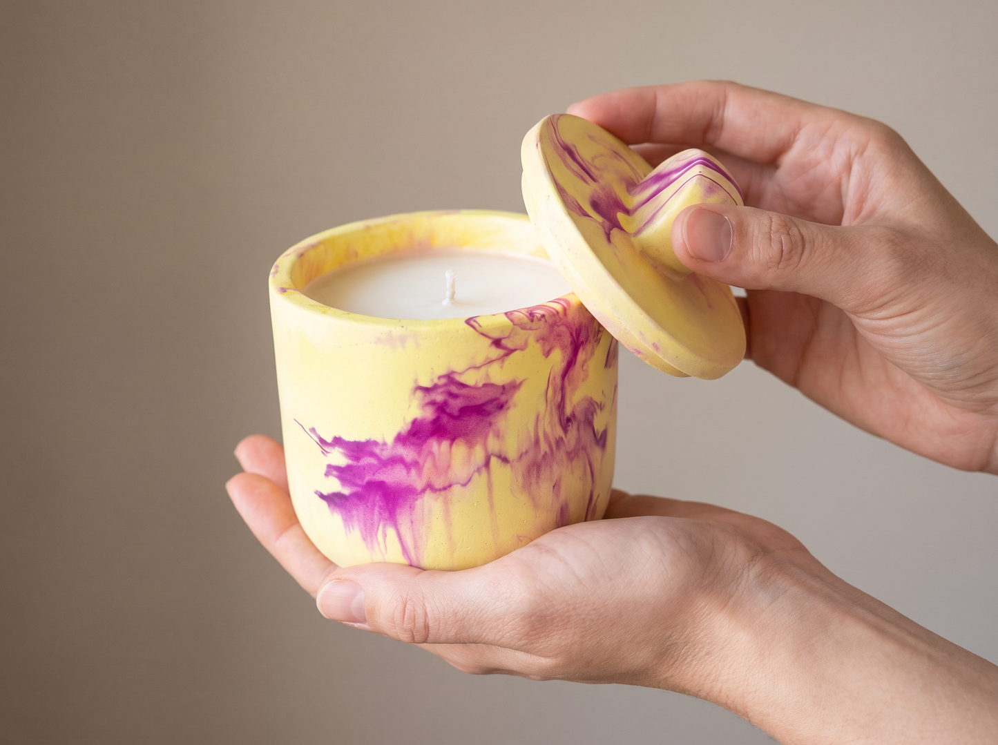 Doodlations Concrete Candle | Blackberry Jam
